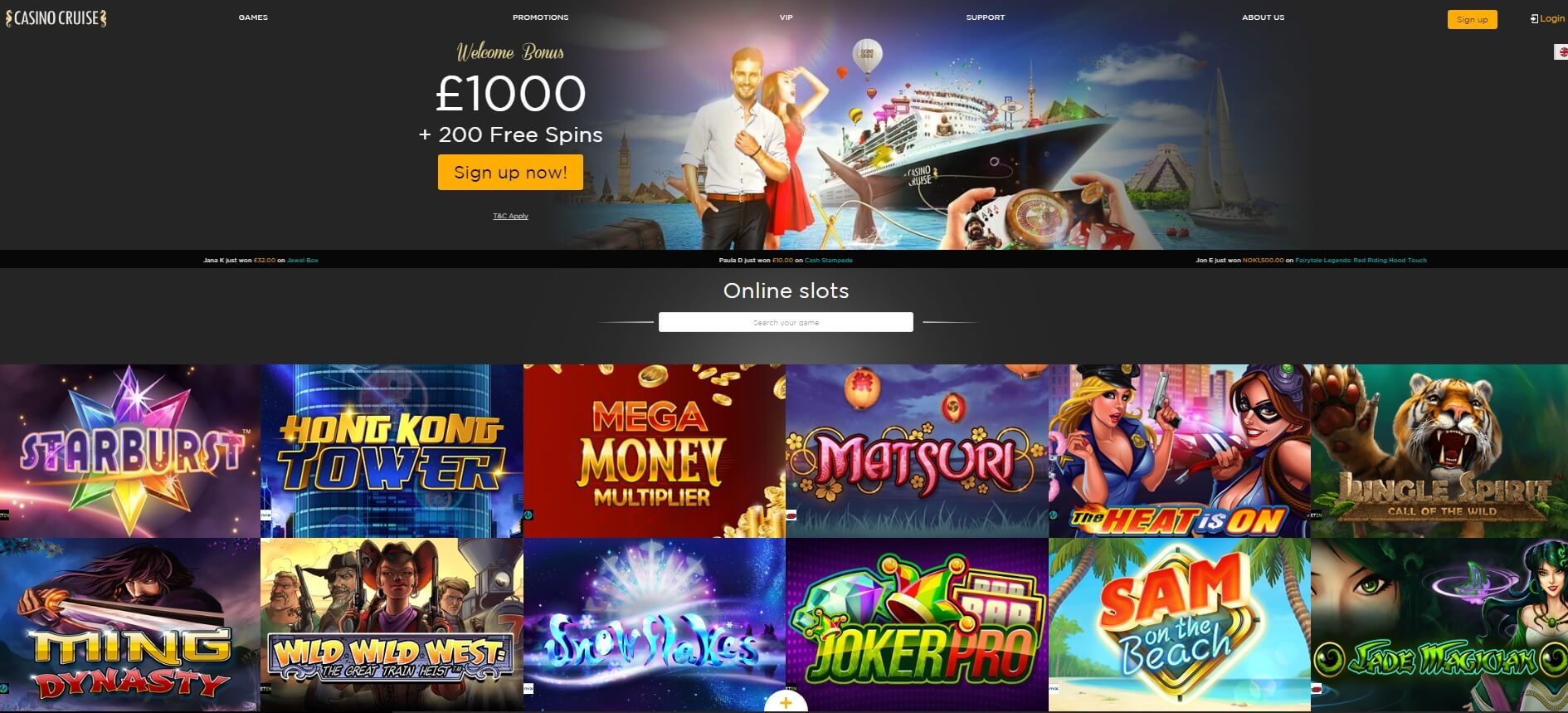casino cruise slots and games